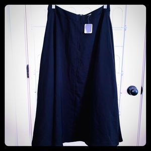 Kimchi blue size 6 black a-line maxi skirt NWT